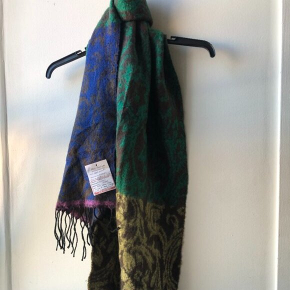 Colorful Scarf XXL with Print / Foulard coloré à motif XXL - Picture 1 of 3